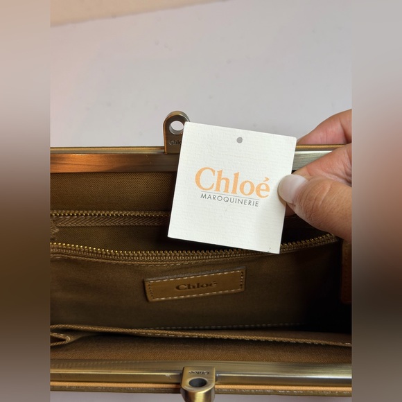 Chloé Canvas/Leather Clutch Bag - Picture 10 of 12